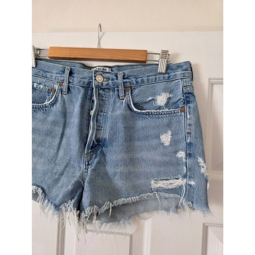 AGOLDE Parker Vintage Cut Off Short in Swapmeet 28 $148 - Picture 3 of 11